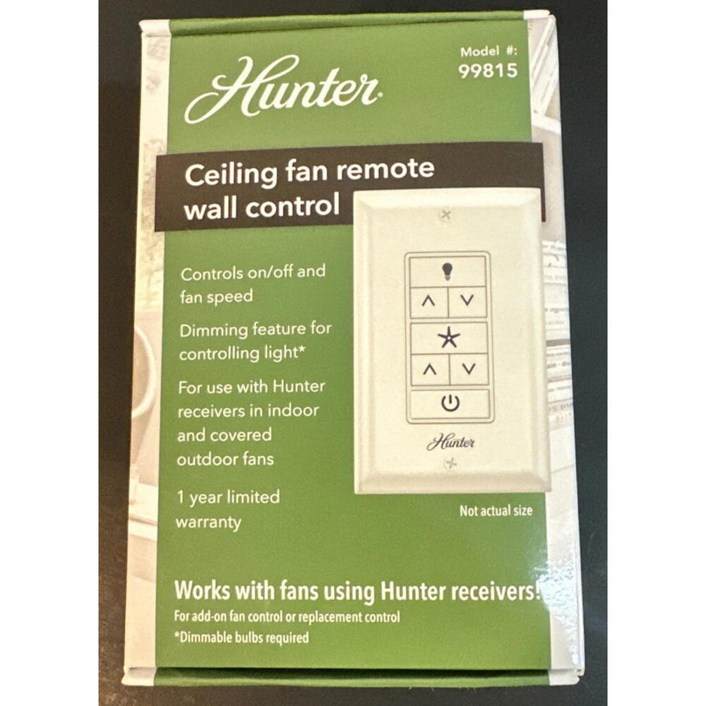 NEW Hunter Ceiling Fan Remote Wall Control 99815